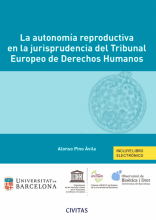 Portada libro La autonomía reproductiva en la jurisprudencia del Tribunal Europeo de Derechos Humanos